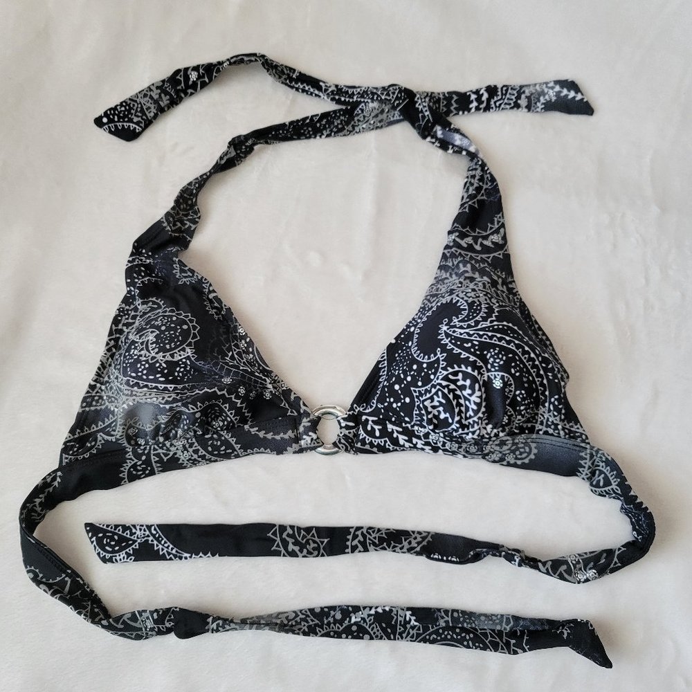 ☀️ Aqua Funky Design Print Bikini Top